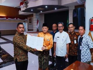 4 Aset Gedung Sekolah Diterima Pj Bupati Kampar Dari Kementerian PU PR Ditjen Cipta Karya