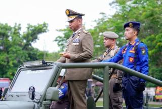 HUT Damkar, Satpol PP dan Satlinmas Tahun 2026, Bupati Kampar Berikan Apresiasi Kepada Personil