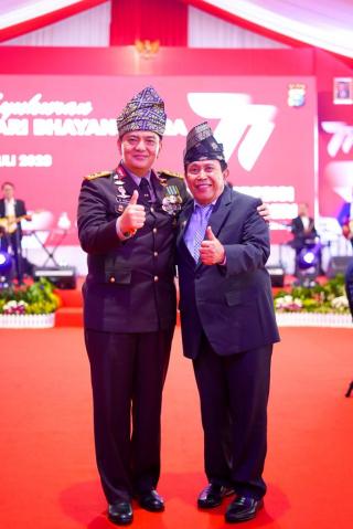 HUT Bhayangkara Ke 77, Bupati Sukiman Ajak Jaga Kamtibmas Jelang Pemilu 2024