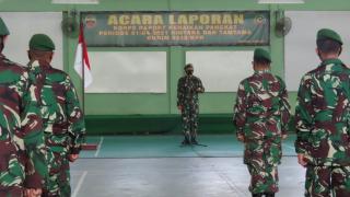 Dandim 0313/KPR Pimpin Upacara Korps Raport Kenaikan Pangkat Anggota