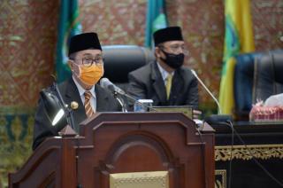 Pemprov Riau Sampaikan LHP BPK RI Dalam Rapat Paripurna Bersama DPRD Riau