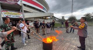 2.435 Lembar Sisa Surat Suara Dimusnahkan KPU Kampar, Sebelum Pelaksanaan Pemungutan Suara