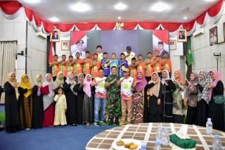 Tim Sepak Bola Kampar Muda Bima Sakti U-11 Yang Qkan Berlaga di Liga Sentra, Dilepas Sekda Kampar
