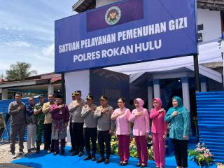Kalapas Pasir Pengaraian Hadiri Peresmian Satuan Pelayanan Pemenuhan Gizi (SPPG) Polres Rokan Hulu