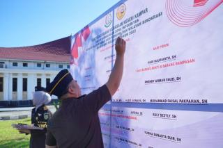 Menuju WBK, Kejari Kampar Melaksanakan Apel Pencanangan Zona Integritas