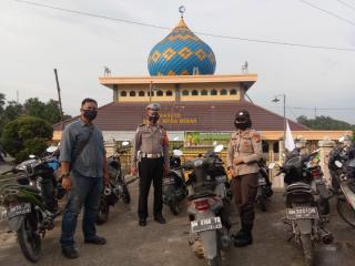 Personil Polsek Minas Lakukan Pengamanan Pelaksanaan Sholat Idul Adha 1441 H
