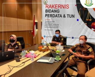 Kejari Tuban Mengikuti Rakernis Bidang Datun Yang Dibuka Jaksa Agung