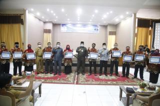 Rakor Pendamping Desa Se-Kabupaten Siak, Alfedri Tetap Himbau Masyarakat Patuhi Prokes Covid 19