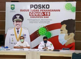 Gugus Tugas Kabupaten Siak Konpers Update Info Penangananan Covid 19 di Kabupaten Siak.