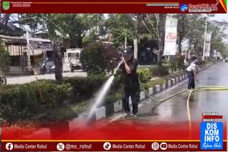 Jelang HUT ke-26, Bupati dan Wabup Instruksikan Percantik Wajah Ibu Kota Kabupaten Rohul