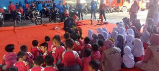 Dinas Damkar Kampar Kunjungan ke TK dan Paud, Berikan Edukasi Tentang Pemadam