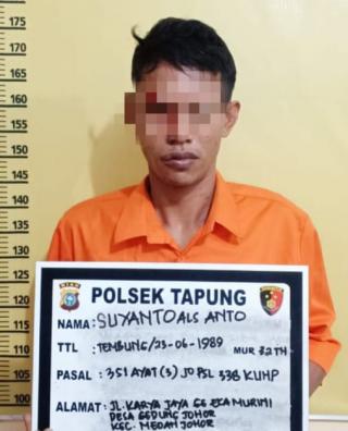 Pelaku Penganiayaan dan Pembunuhan ini Ditangkap Polsek Tapung, Setelah Hampir 3 Bulan Buron