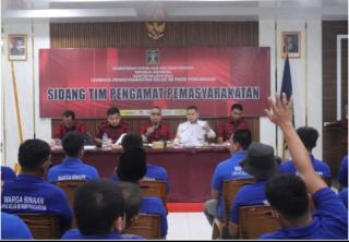 Tim Pengamat Pemasyarakatan Sidang 31 Orang WBp Lapas Pasir Pangaraian