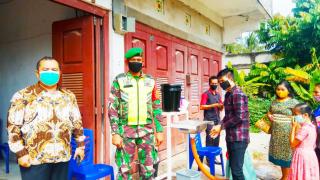 Babinsa Koramil Perawang Hadiri Ibadah GNKP - Indonesia Dimasa New Normal 