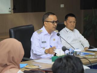 Pj Bupati Rapat Evaluasi Bersama OPD dan Camat, Realisasi Fisik Keuangan Pembangunan Oktober 2023