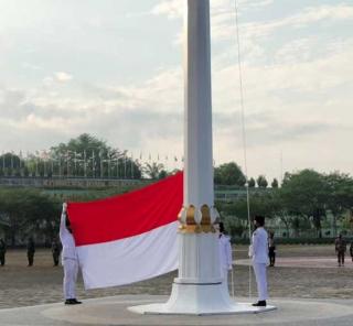  Bupati Sukiman Pimpin Upacara HUT RI ke 75 