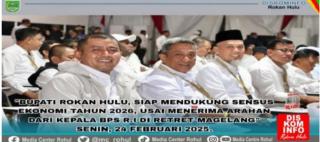 Bupati Anton, ST, MM Siap Mendukung Pelaksanaan Sensus Ekonomi Tahun 2026,Usai Menerima Arahan