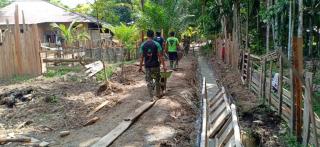 Pengecoran Drainase Pada TMMD Ke 110 Tetap Dilaksanakan