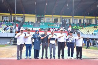 HUT TNI Ke 78, Pj Bupati Kampar Buka Secara Resmi Liga Santri Piala Dandim 0313/KPR