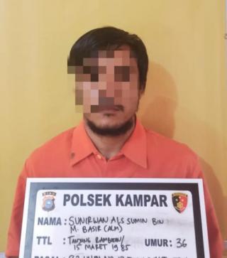 Sempat Kabur Setelah  Cabuli Anak Tetangganya, Pelaku Akhirnya Ditangkap Polsek Kampar