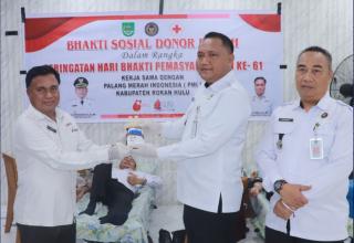 HBP ke-61, Lapas Pasir Pengaraian Gelar Donor Darah Bersama PMI Rohul