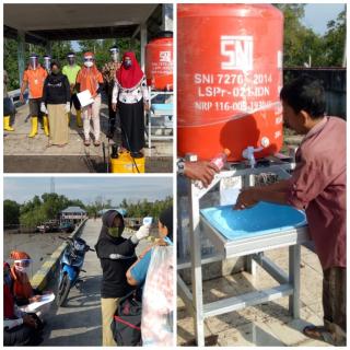 Cegah Penyebaran Covid-19, Pemkam Teluk Lanus Perketat Penjagaan Pintu Masuk Kampung