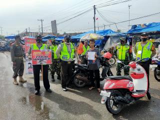 Satgas Pemburu Teking Covid Kec. Tualang Lakukan Penindakan Terhadap Pelanggar Prokes