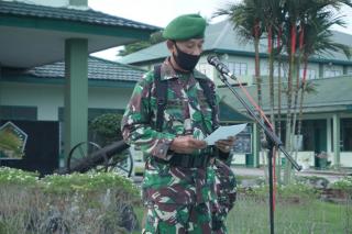 Kodim 0313/KPR Gelar Upacara Bendera Merah Putih