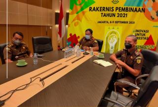 Kejari Tuban Ikuti Rapat Kerja Teknis Bidang Pembinaan