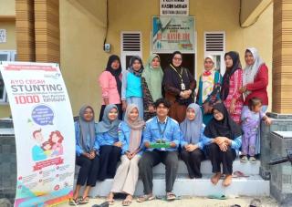 Mahasiswa Kukerta UNRI 2023, Gelar Sosialisasi Pencegahan Stunting  di Desa Ranah Singkuang