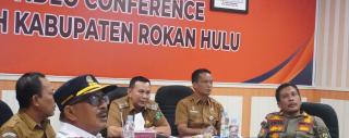 Pemkab Rohul Rakor Bersama Forkopimda Riau, Tangani Masalah Banjir