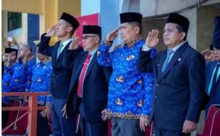 Upacara Peringatan Hari Otonomi Daerah Ke XXX 2026 Dipimpin Asisten II Setda Kampar