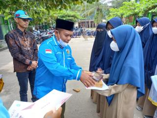 Peringati Sumpah Pemuda, Ketua KNPI Kampar Pimpin Upacara di Ponpes Mualimin Muhammadiyah