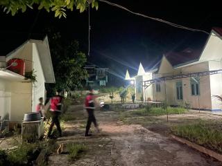 Banyak Rumah Kosong Ditinggal Pemilik Mudik, Sat Samapta Polres Rohul Gencar Patroli