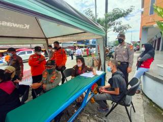 Sebanyak 46 Pelanggar Protkes Covid-19 di Bangkinang, Tim Justisi Lakukan Sidang di Tempat