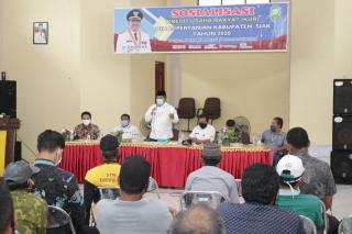 Dukung Ketahanan Pangan di Tengah Pandemi Covid-19, Bupati Alfedri Ajak Petani Bungaraya Manfaatkan 