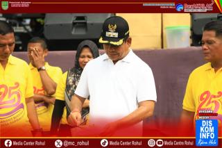 Perayaan 25 Tahun Desa Rambah Semakin Meriah dengan Kehadiran Wabup Syafaruddin