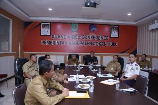 Pemkab Rohul Ikuti Rakor Bersama Mendagri terkait Pengendalian Inflasi