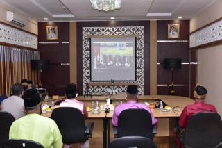 Pemkab Bengkalis Ikuti Vidcon Hari Jadi Provinsi Riau Keâ€“63