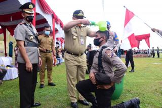 Pj. Bupati Syahrial Hadiri Upacara Pembentukan Pendidikan Bintara