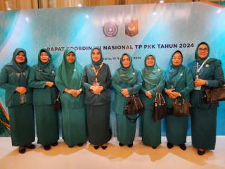 Pj Ketua TP PKK Kampar Diwakili Wakil Ketua, Hadiri Rakornas PKK Sekaligus Pelantikan Ketum PKK