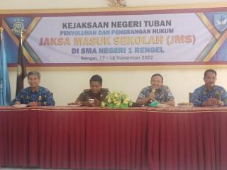 Kejari Tuban Gelar JMS di SMAN 1 Rengel, Kasi Intel Paparkan Hal ini