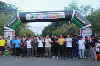 Hari Bhayangkara ke-79 Lapas Pasir Pengaraian Ikuti Fun Run dan Senam Bersama