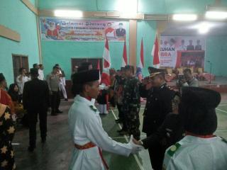 Babinsa Koramil 04/PKL Kuras Hadiri Kegiatan Pengukuhan Paskibraka di Kelurahan Sorek