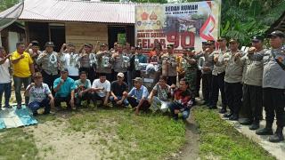 Baksos Akabri 1990 Polres Rohul, Kapolres Resmikan Bedah Rumah